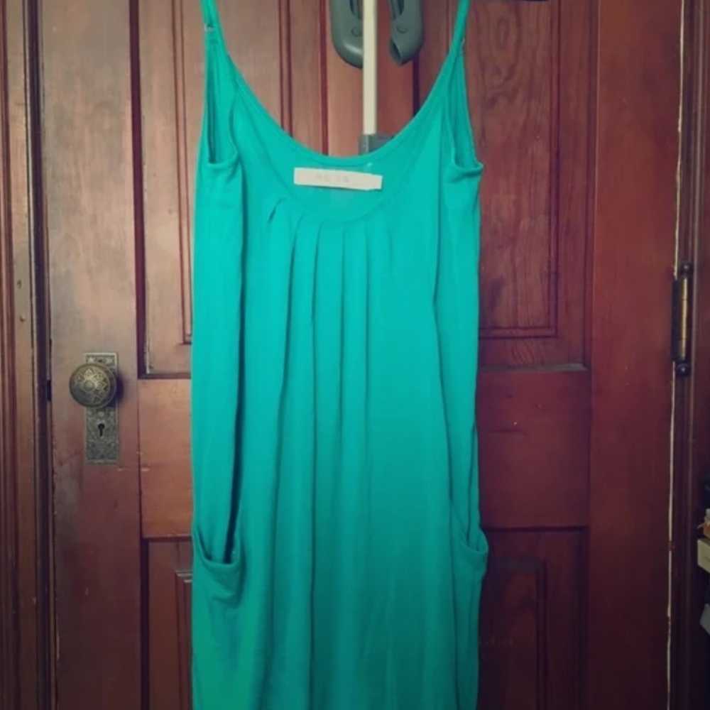 REISS Teal/Cerulean Sleeveless Sun Dress XS 0